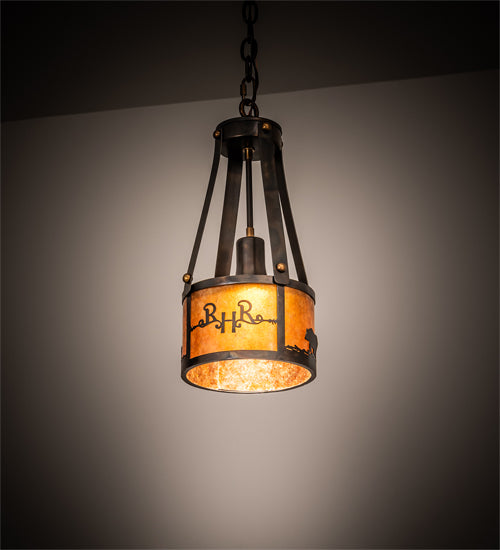 Meyda Tiffany Ridin Hy Personalized 213967 Pendant Light - Antique Copper, Burnished
