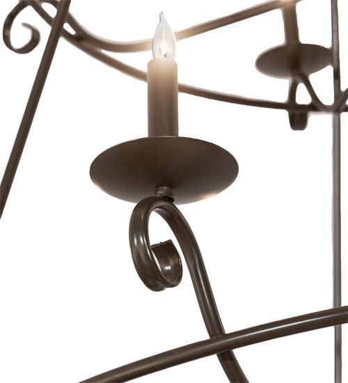 Meyda Tiffany Estrella 214036 Chandelier Light - Timeless Bronze