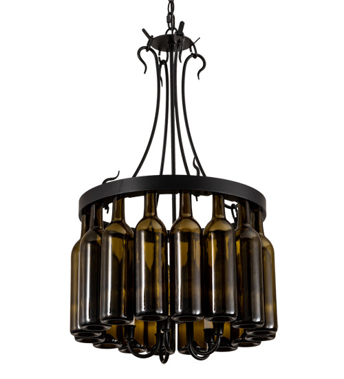 Meyda Tiffany Tuscan Vineyard 214047 Chandelier Light - Mahogany Bronze