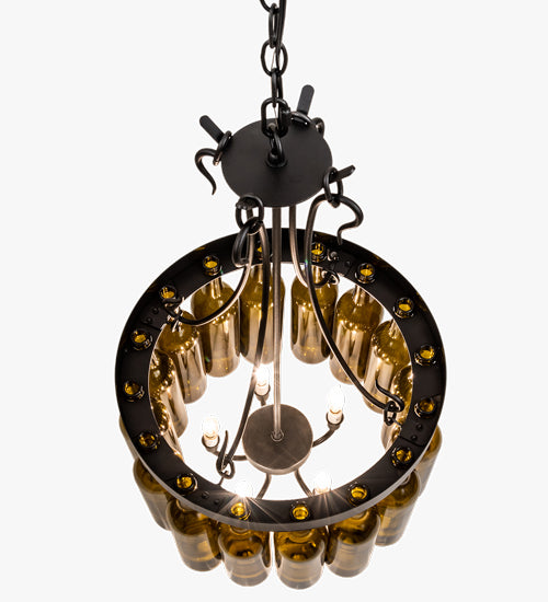 Meyda Tiffany Tuscan Vineyard 214047 Chandelier Light - Mahogany Bronze
