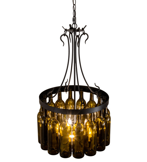 Meyda Tiffany Tuscan Vineyard 214047 Chandelier Light - Mahogany Bronze