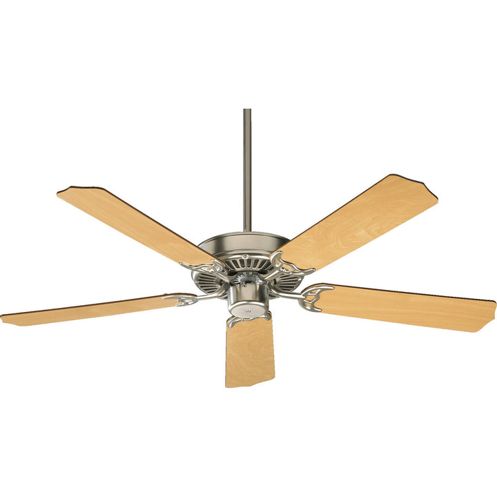 Quorum 77525-656 Ceiling Fan 52 in. - Satin Nickel,