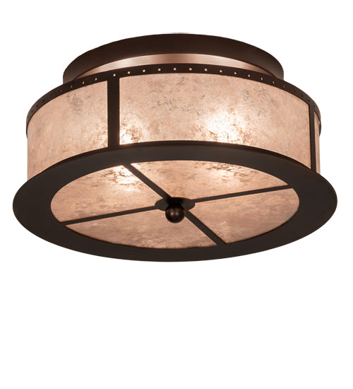 Meyda Tiffany Smythe Craftsman 214356 Ceiling Light - Mahogany Bronze