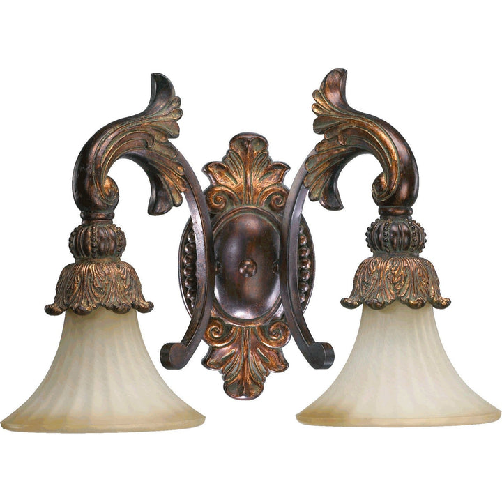 Quorum Madeleine 5230-2-88 Bath Vanity Light 19 in. wide - Corsican Gold