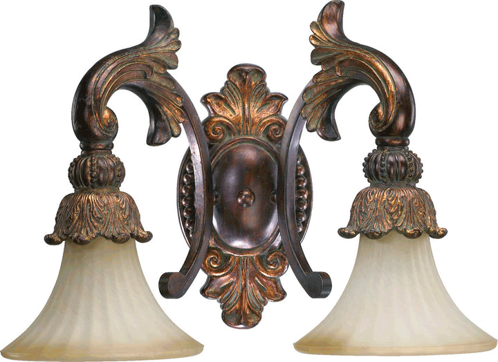 Quorum Madeleine 5230-2-88 Bath Vanity Light 19 in. wide - Corsican Gold
