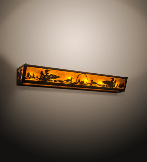 Meyda Tiffany Loon 214494 Bath Vanity Light 36 in. wide - Antique Copper