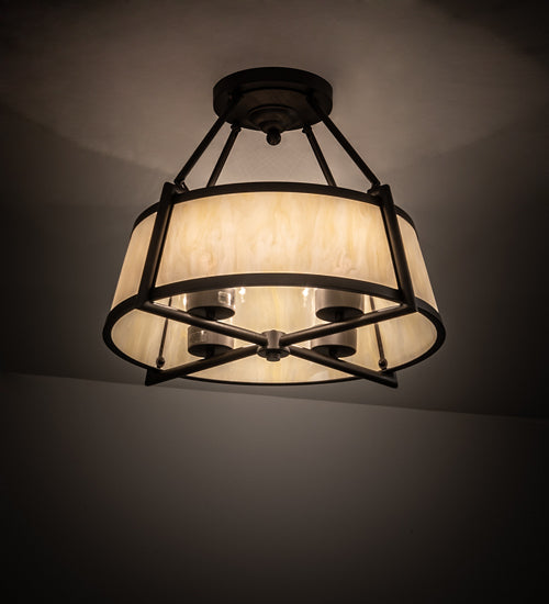 Meyda Tiffany Cilindro 214548 Ceiling Light - Oil Rubbed Bronze