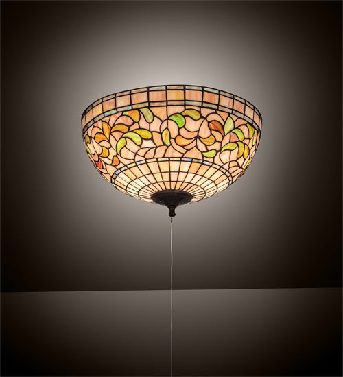 Meyda Tiffany Tiffany Turning Leaf 214929 Ceiling Light - Mahogany Bronze