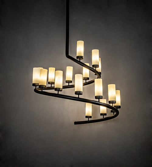 Meyda Tiffany French Horn 214988 Chandelier Light - Antique