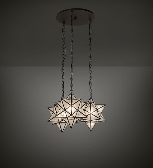 Meyda Tiffany Moravian Star 215080 Pendant Light - Oil Rubbed Bronze