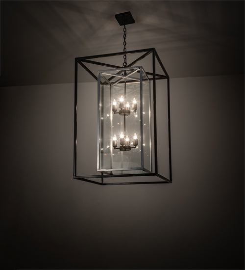 Meyda Tiffany Kitzi Box 215083 Pendant Light - Nickel, Timeless Bronze