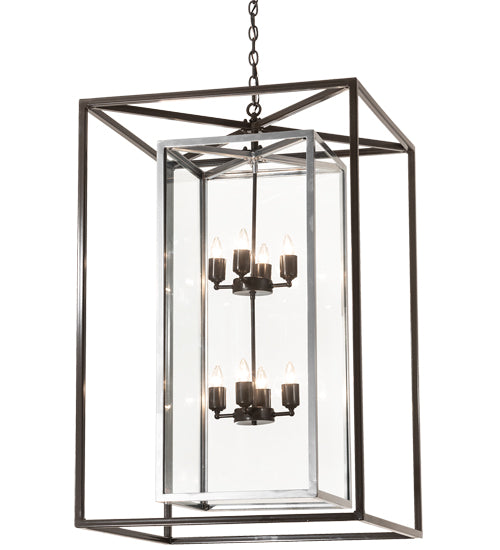 Meyda Tiffany Kitzi Box 215083 Pendant Light - Nickel, Timeless Bronze