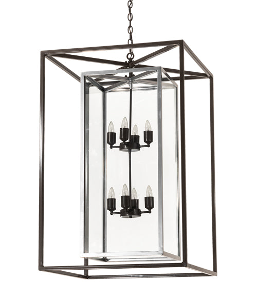 Meyda Tiffany Kitzi Box 215083 Pendant Light - Nickel, Timeless Bronze