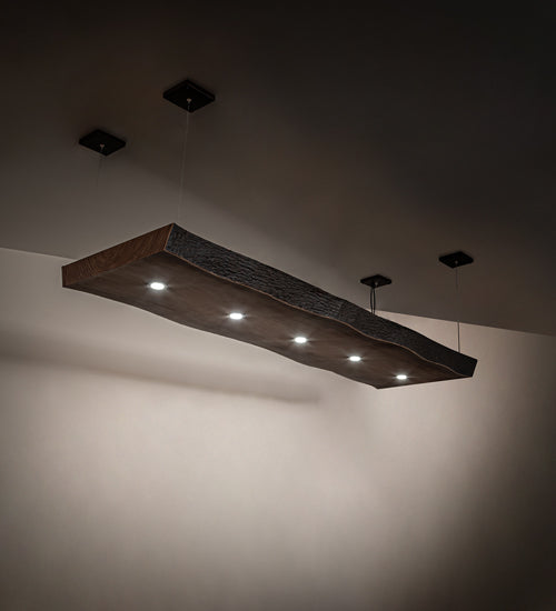 Meyda Tiffany Live Edge Walnut 215293 Pendant Light - Natural Wood