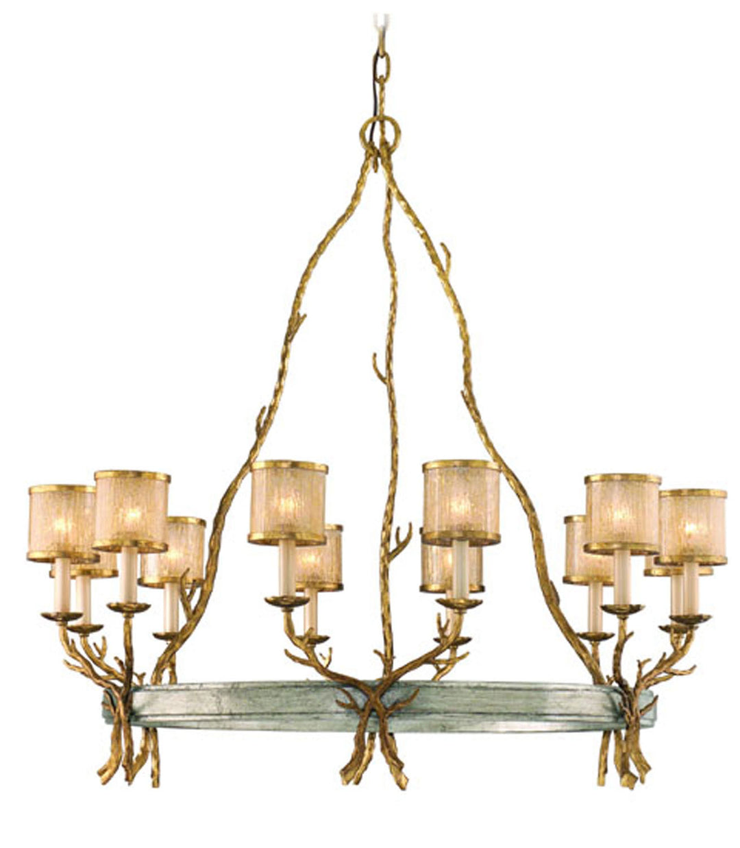 Corbett Parc Royale 66-012-VGL/SSL Chandelier Light - Gold And Silver Leaf