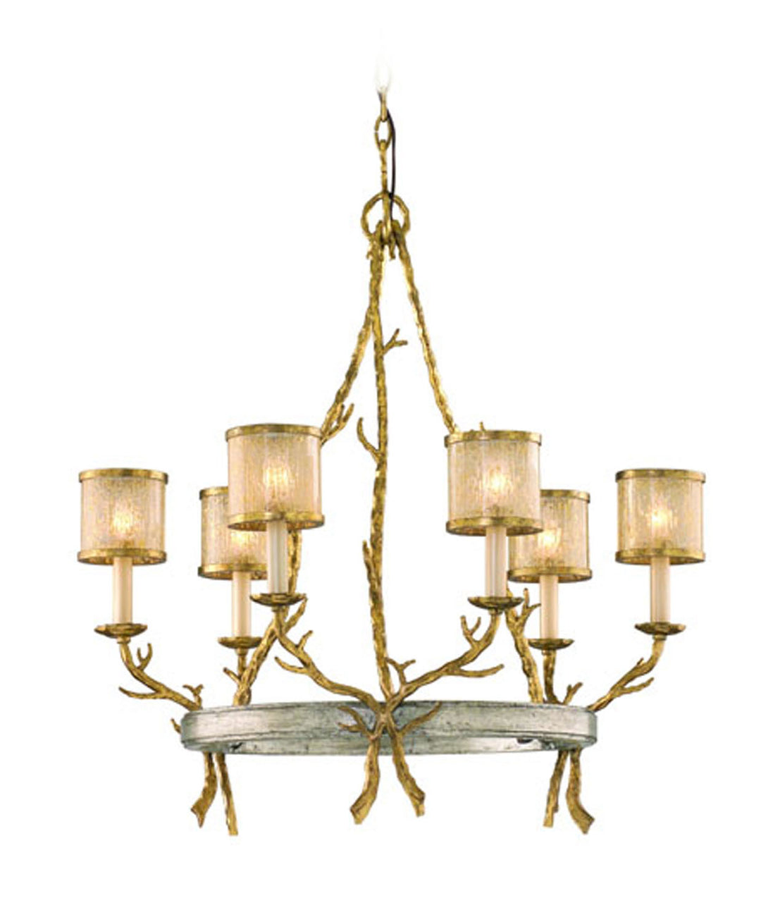 Corbett Parc Royale 66-06 Chandelier Light - Gold And Silver Leaf