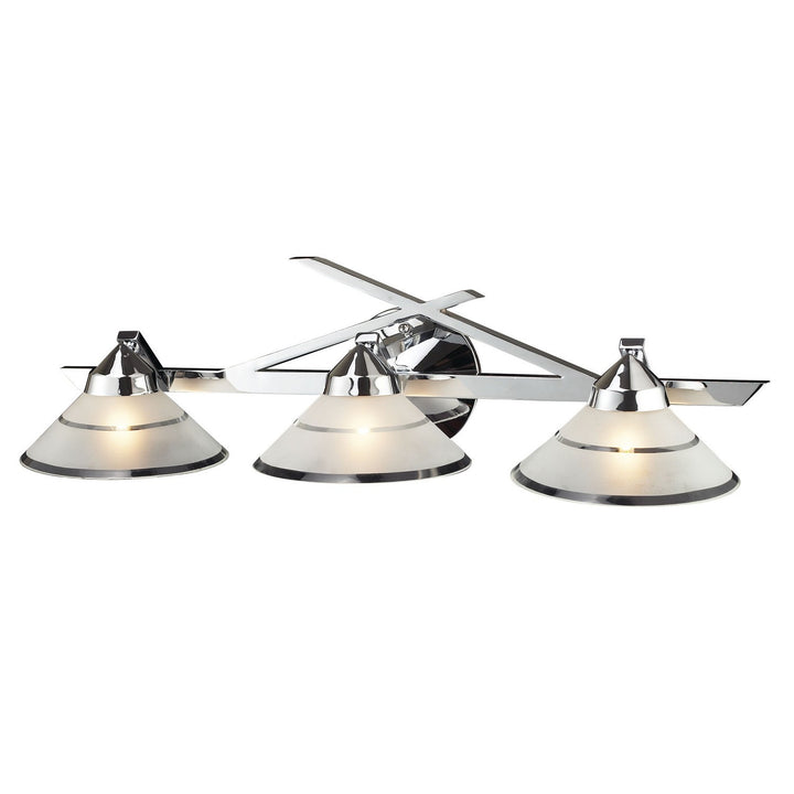 Elk Refraction 1472/3 Bath Vanity Light 25 in. wide - Polished Chrome