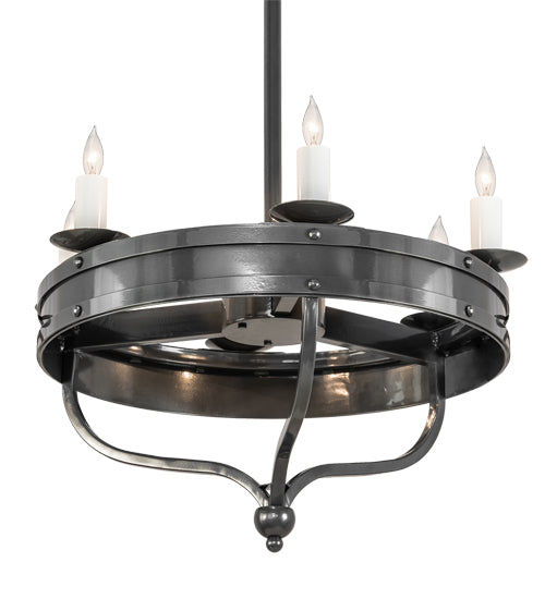 Meyda Tiffany Parnella 215651 Chandelier Light - Nickel