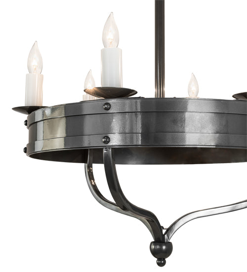 Meyda Tiffany Parnella 215651 Chandelier Light - Nickel