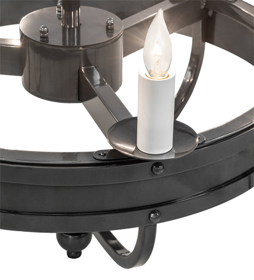 Meyda Tiffany Parnella 215651 Chandelier Light - Nickel
