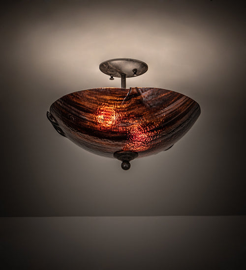 Meyda Tiffany Metro Fusion 216054 Ceiling Light - Mahogany Bronze