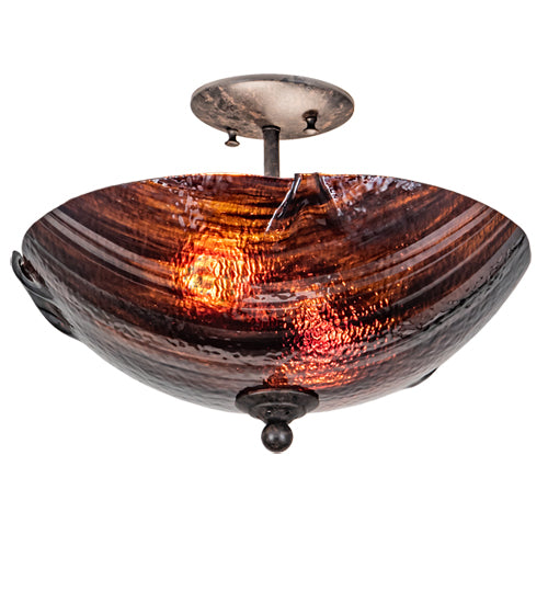 Meyda Tiffany Metro Fusion 216054 Ceiling Light - Mahogany Bronze