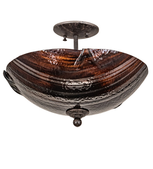 Meyda Tiffany Metro Fusion 216054 Ceiling Light - Mahogany Bronze