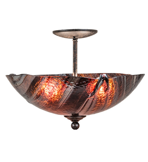 Meyda Tiffany Metro Fusion 216054 Ceiling Light - Mahogany Bronze