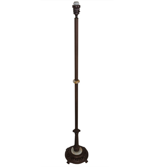 Meyda Tiffany Lighting 21612 Arc Deco One Light Floor Base Lamp Bronze / Dark