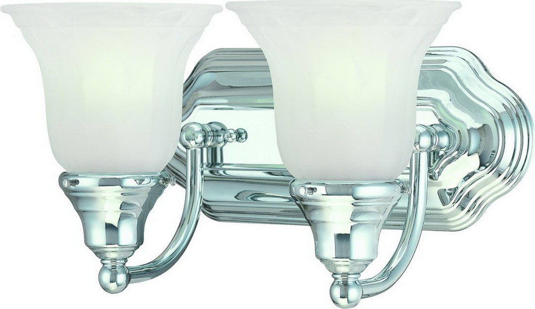 Dolan Designs Richland Chrome 3712-26 Bath Vanity Light 13 in. wide - Chrome