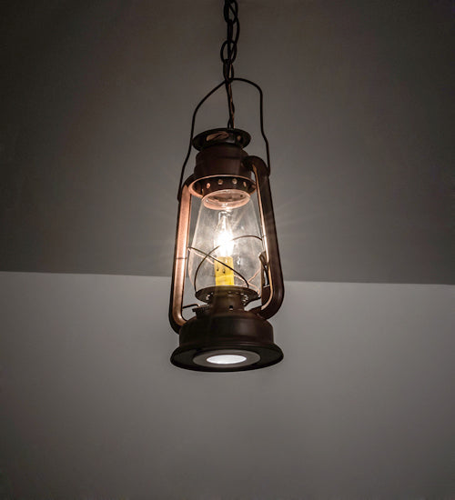 Meyda Tiffany Miners Lantern 216486 Pendant Light - Rust