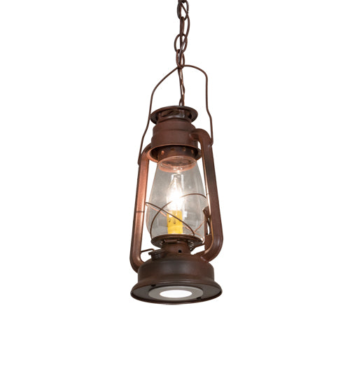 Meyda Tiffany Miners Lantern 216486 Pendant Light - Rust
