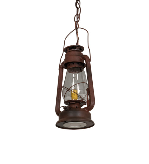 Meyda Tiffany Miners Lantern 216486 Pendant Light - Rust