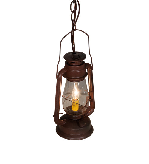 Meyda Tiffany Miners Lantern 216486 Pendant Light - Rust