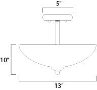 Maxim Taylor 21653SWSN Ceiling Light - Satin Nickel