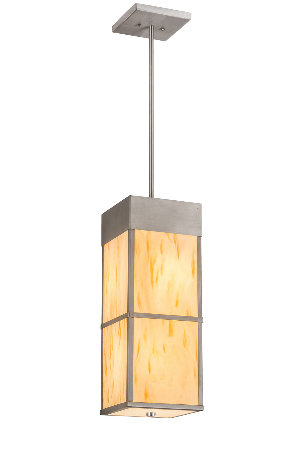 Meyda Tiffany Kyoto 15036 Pendant Light - Satin Stainless Steel