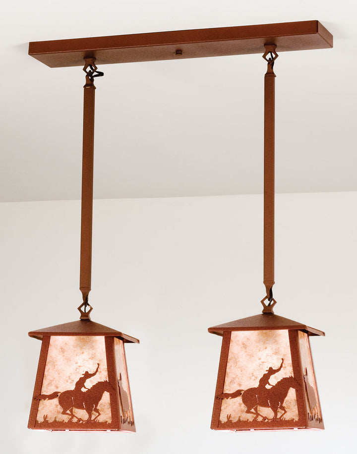 Melissa Cowboy & Steer 15508 Pendant Light - Rust