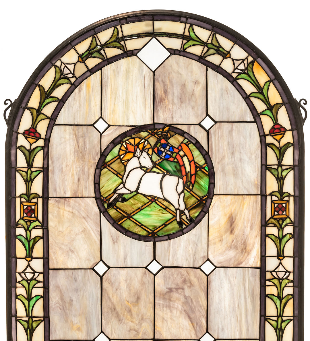 Meyda Tiffany Lighting 17367 Lamb Of God Window Mirror Bronze / Dark