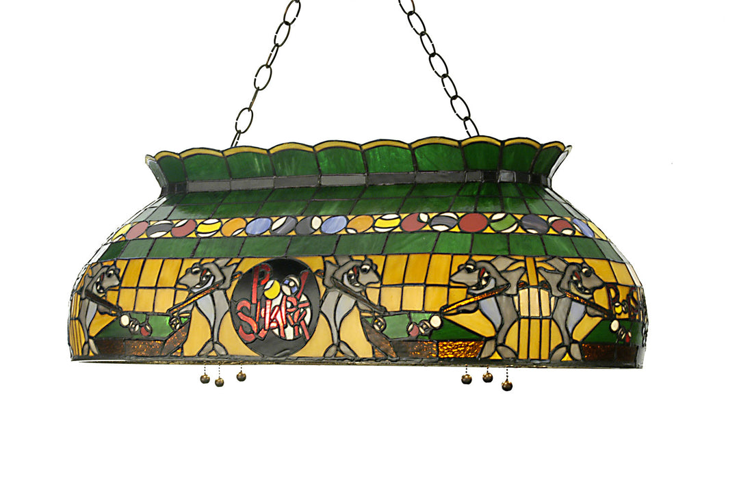 Meyda Tiffany Pool Shark 19203 Pendant Light - Ha Green Red