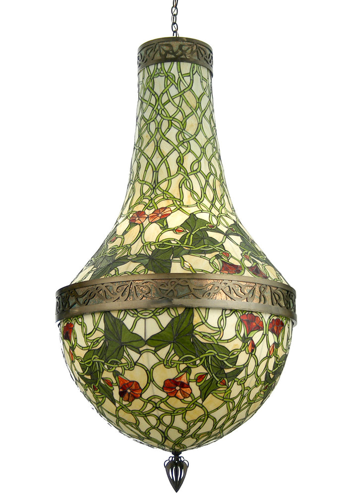 Meyda Tiffany Morning Glory 20998 Chandelier Light - Antique Copper,Verdigris