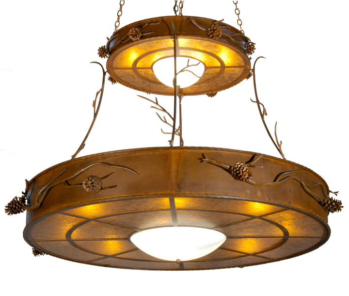 Meyda Tiffany Woodland Pine 23812 Chandelier Light - Rust