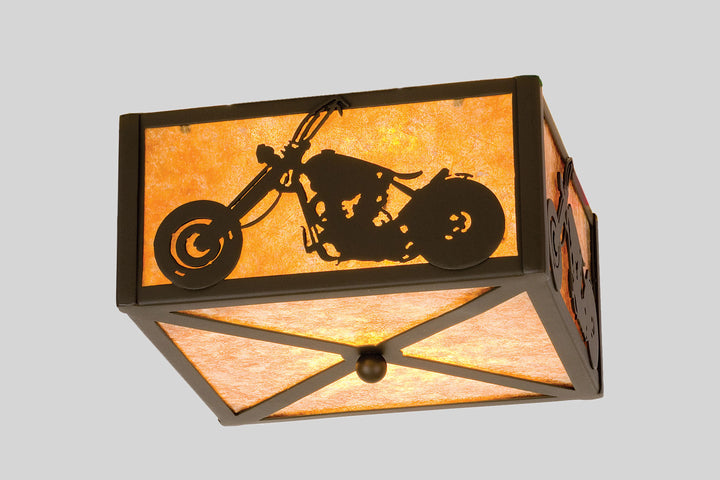 Meyda Tiffany Motorcycle 23987 Ceiling Light - Timeless Bronze