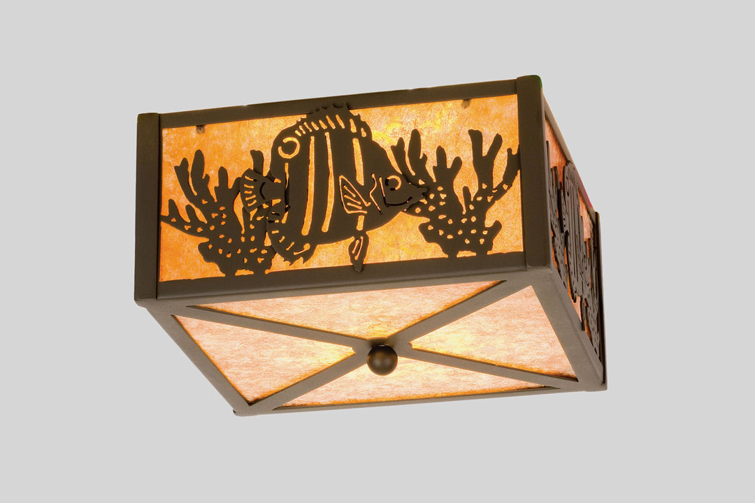 Meyda Tiffany Tropical Fish 23992 Ceiling Light - Timeless Bronze