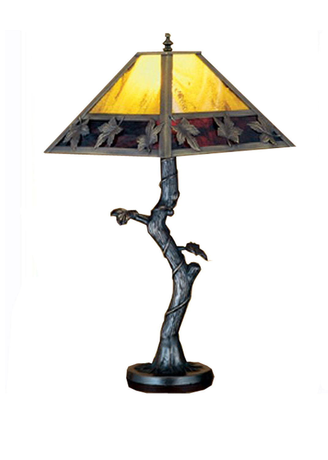 Meyda Tiffany Lighting 24408 Mission One Light Table Lamp Lamp Bronze / Dark