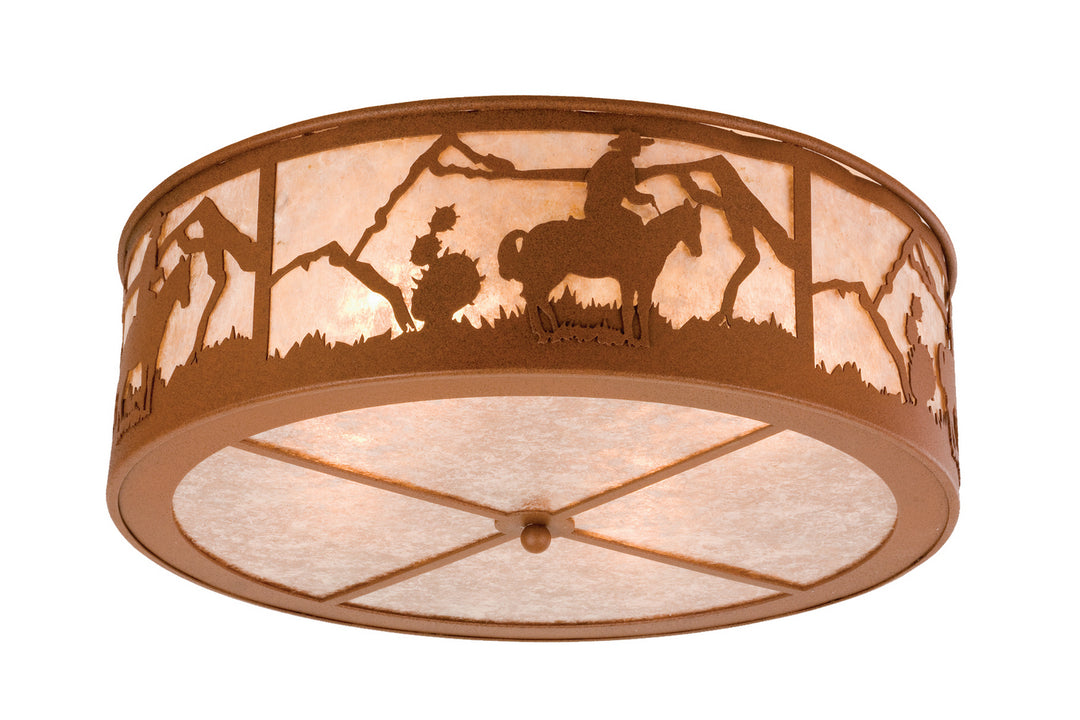 Meyda Tiffany Cowboy 24463 Ceiling Light - Rust