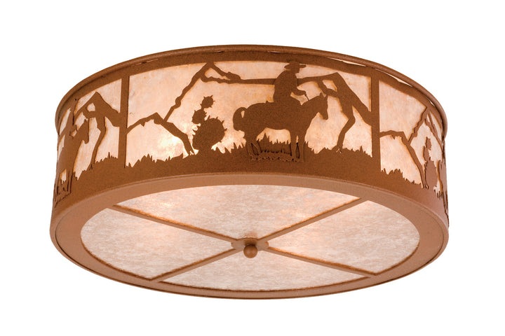 Meyda Tiffany Cowboy 24463 Ceiling Light - Rust