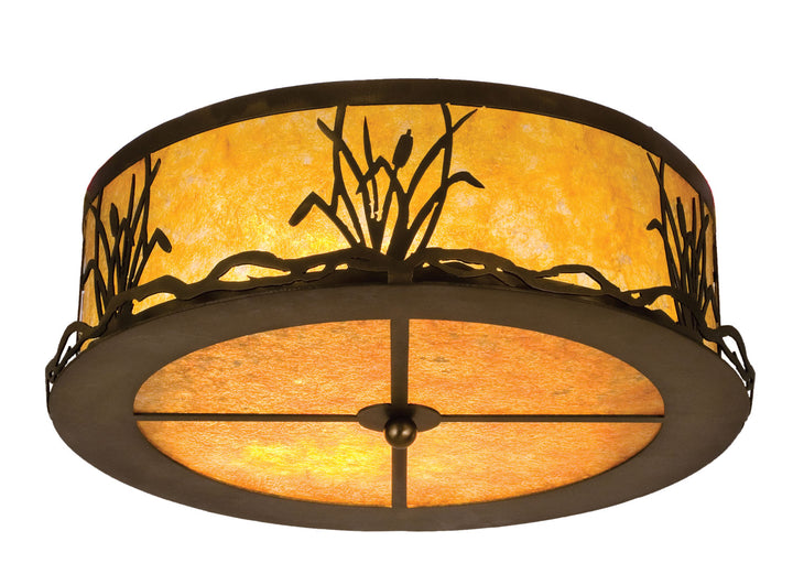 Meyda Tiffany Reeds & Cattails 24466 Ceiling Light - Antique Copper