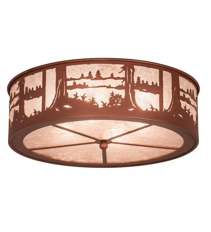 Meyda Tiffany Quiet Pond 26986 Ceiling Light - Rust