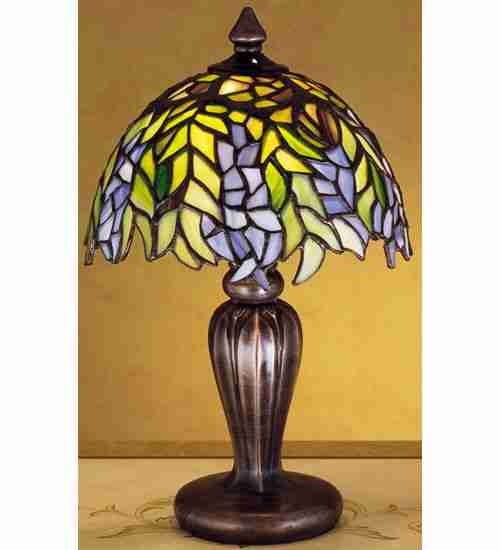 Meyda Tiffany Lighting 27022 Seneca One Light Table Base Lamp Bronze / Dark