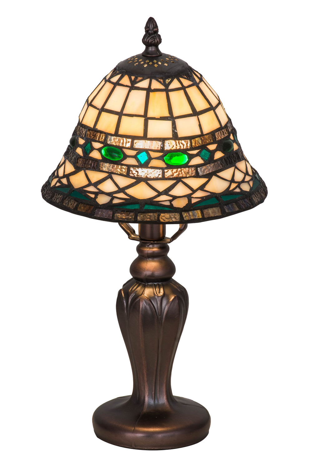 Meyda Tiffany Lighting 27535 Tiffany Roman Table Lamp Lamp Bronze / Dark